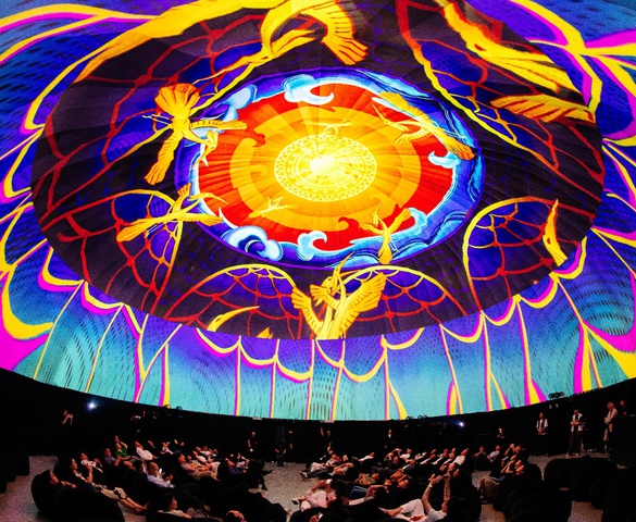 Trải nghiệm văn hoá nghệ thuật 3D Dome Mapping được ứng dụng trong bất động sản