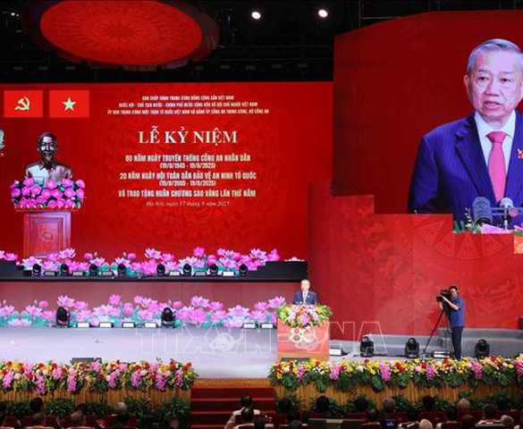 Diễn văn của Tổng Bí thư Tô Lâm tại Lễ kỷ niệm 80 năm Ngày truyền thống Công an nhân dân