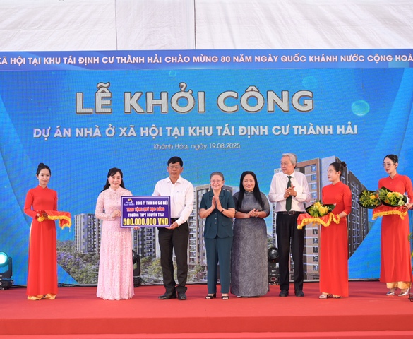 Khánh Hòa khởi công dự án Nhà ở xã hội tại Khu tái định cư Thành Hải