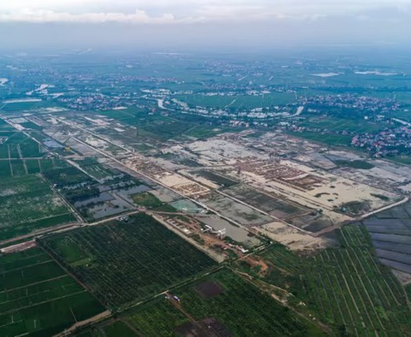 Sân bay lớn nhất miền Bắc vừa khởi công: Quy mô 2.000ha, mặt bằng chủ yếu là đất ruộng