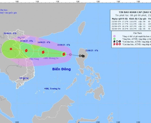 Bộ Xây dựng ra công điện khẩn chỉ đạo ứng phó bão số 5