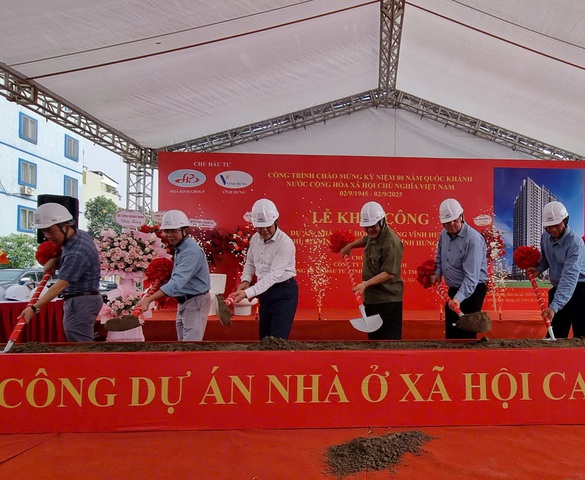 Đại gia Đường "bia" khởi công dự án nhà ở xã hội ở Vĩnh Hưng có 3 tầng hầm, thiết bị vệ sinh dát vàng