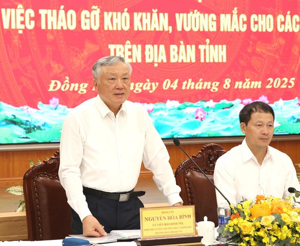 Đồng Nai cần tiếp tục rà soát, tổng hợp đầy đủ các dự án còn có khó khăn, vướng mắc
