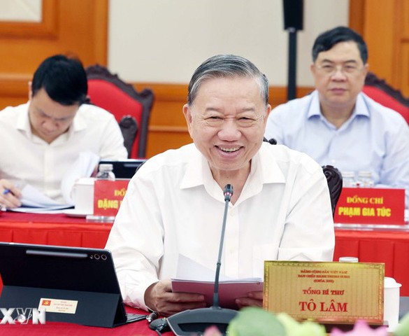 Bộ Chính trị làm việc với Ban Thường vụ Đảng ủy Quốc hội