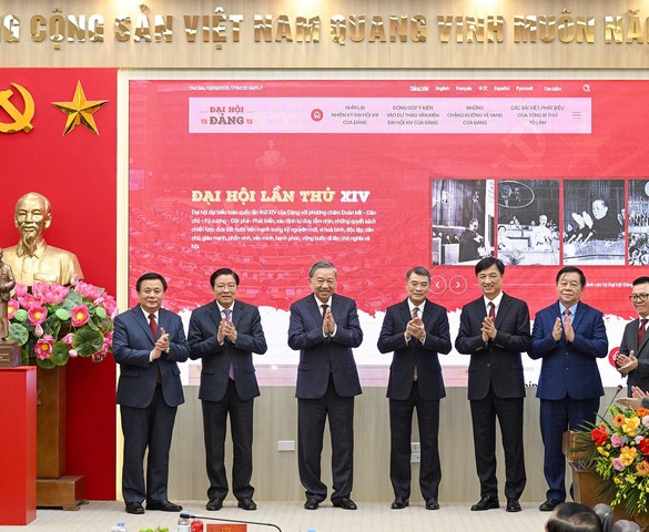 Tổng Bí thư Tô Lâm dự lễ ra mắt Trang thông tin điện tử "Đảng Cộng sản Việt Nam - Đại hội XIV"