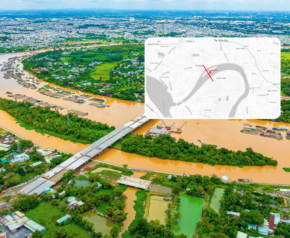 Đẩy nhanh tiến độ cây cầu hơn nghìn tỷ kết nối trung tâm tỉnh Đồng Nai với siêu dự án 72.000 tỷ