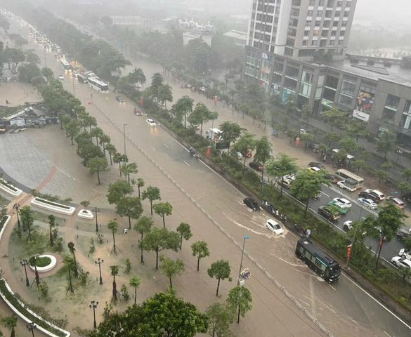 Hé lộ nguyên nhân khiến khu đô thị ‘nhà giàu’ tại Hà Nội thường xuyên ngập khi mưa lớn