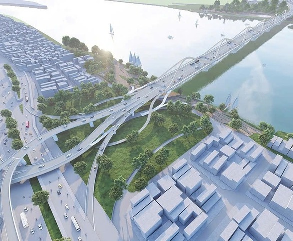 Hà Nội đề xuất phương án "đổi đất lấy hạ tầng" để xây cầu Trần Hưng Đạo
