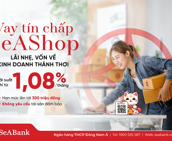 SeABank ra mắt gói vay tín chấp SeAShop: Giải pháp vốn cho hộ kinh doanh