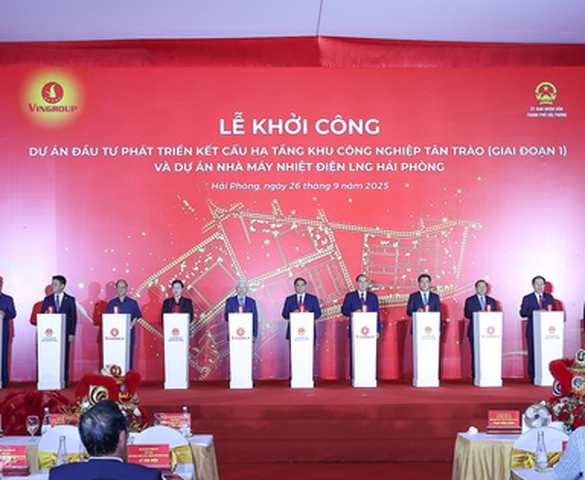 Thủ tướng dự lễ khởi công 2 dự án có tổng vốn 182 nghìn tỷ đồng tại Hải Phòng
