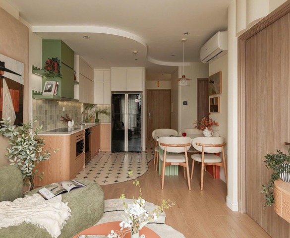 Căn hộ diện tích hạn chế nhưng không gian luôn thông thoáng