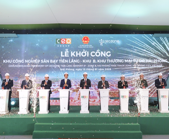 CEO Group khởi công dự án khu công nghiệp đầu tiên trong Khu Thương mại tự do Hải Phòng