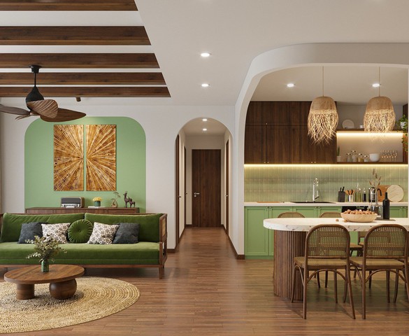 Ấn tượng với căn hộ Rustic hiện đại: Mộc mạc, tinh tế giữa lòng phố thị