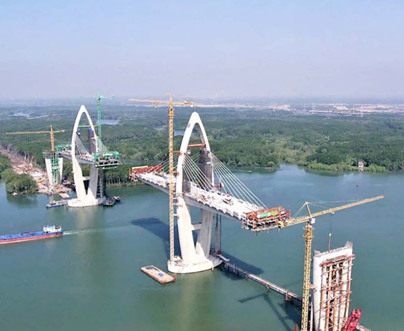 Cây cầu có nhịp chính dài nhất Đông Nam Á, kết nối 2 tỉnh thành giàu nhất cả nước: Đã thành hình, vượt yêu cầu 6 tháng