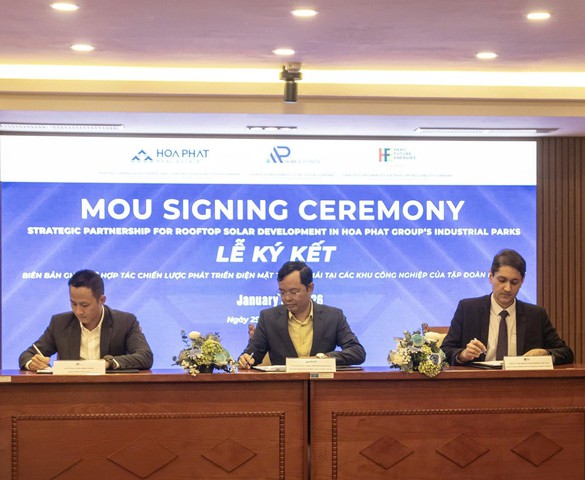 Hòa Phát bắt tay các tập đoàn lớn phát triển hệ thống điện mặt trời áp mái
