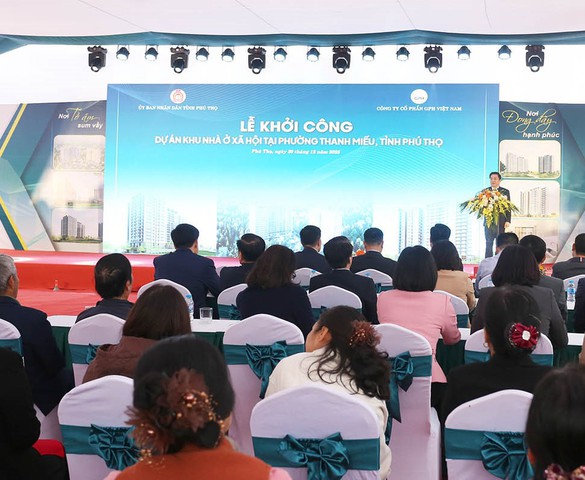 Phú Thọ: Khởi công Dự án nhà ở xã hội phường Thanh Miếu