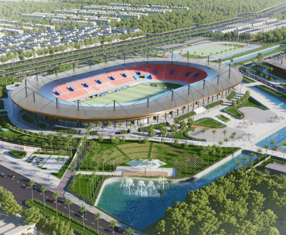 Thành phố nhỏ nhất Việt Nam sắp có thêm sân vận động mới, sức chứa 30.000 chỗ ngồi, quy mô gần bằng sân Mỹ Đình