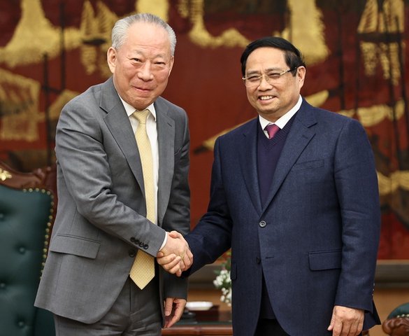 Gặp đối tác Trung Quốc của Vingroup, Thủ tướng nhấn mạnh chuyển giao công nghệ và hợp tác nghiên cứu dự án tại Việt Nam