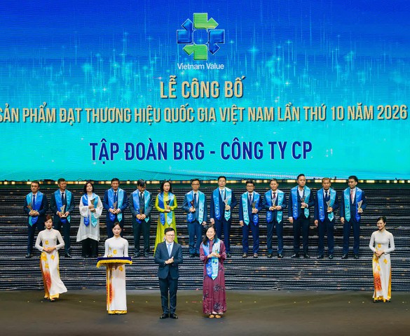 4 sản phẩm, dịch vụ thuộc Tập đoàn BRG được vinh danh Thương hiệu quốc gia Việt Nam 2026