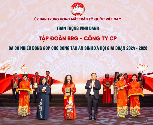 Tập đoàn BRG được vinh danh vì những đóng góp tích cực cho công tác an sinh xã hội