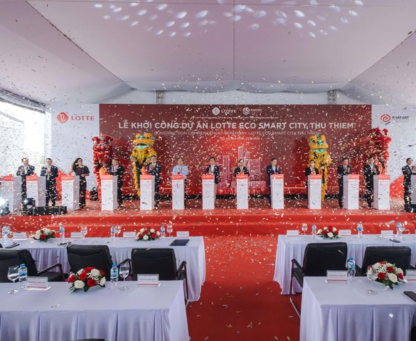TP.HCM: Chính thức khởi công tổ hợp Lotte Eco Smart City 60.000 tỷ đồng tại Thủ Thiêm