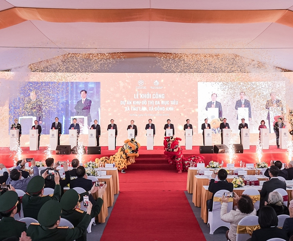 Khởi công dự án khu đô thị đa mục tiêu xã Thư Lâm, xã Đông Anh (Hà Nội)