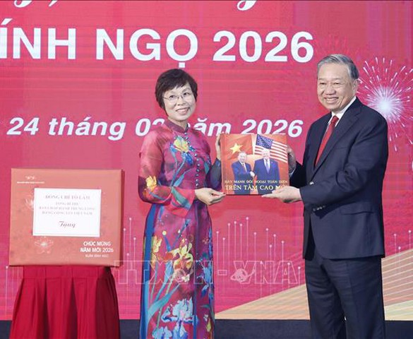 Tổng Bí thư Tô Lâm: TTXVN vươn lên ở tầm cao mới, xứng đáng là mạch máu thông tin tin cậy của đất nước