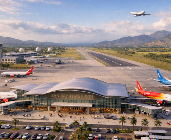 Sân bay do Nhật Bản xây dựng tại tỉnh có đường bờ biển dài nhất Việt Nam sẽ được phát triển thành sân bay dùng chung dân dụng và quốc phòng
