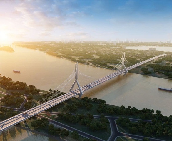 Thông tin mới nhất về siêu cầu gần 20.000 tỷ bắc qua dòng sông biểu tượng, do liên danh Vingroup thực hiện