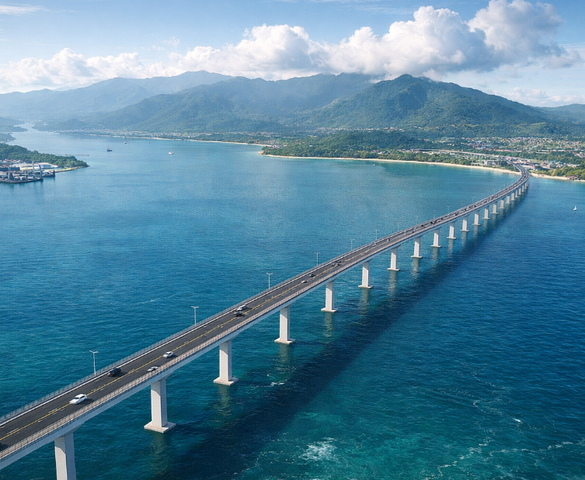 Lan truyền thông tin xây dựng cầu vượt biển tại tỉnh có đường bờ biển dài nhất Việt Nam, Sở Xây dựng lên tiếng