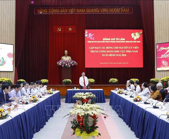 Tổng Bí thư Tô Lâm gặp mặt các đồng chí nguyên Ủy viên Trung ương Đảng khu vực phía Nam