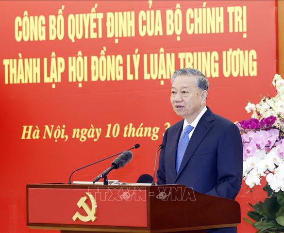 Tổng Bí thư Tô Lâm: Đưa công tác lý luận đồng hành với các nhiệm vụ lớn của Đảng, đất nước