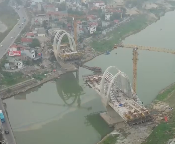 Chỉ 3 tháng nữa, chính thức hợp long cây cầu 1.800 tỷ thay thế cây cầu hơn 100 tuổi sẽ bị phá dỡ ở Hà Nội