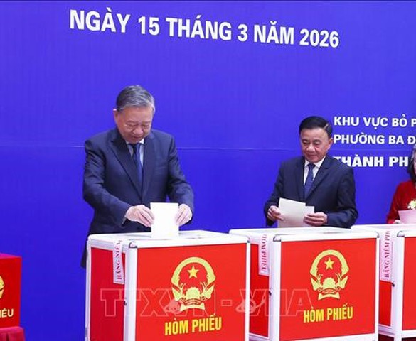 Hoàn thành tốt đẹp công tác bỏ phiếu bầu cử trên cả nước