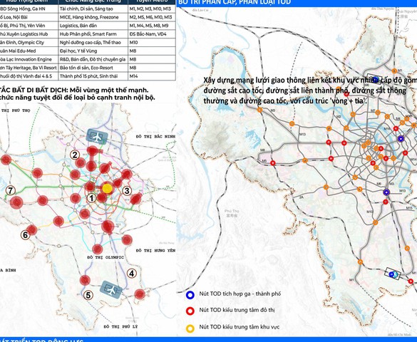 Hà Nội sẽ hình thành 3 - 5 đô thị TOD theo mô hình “đô thị 15 phút”
