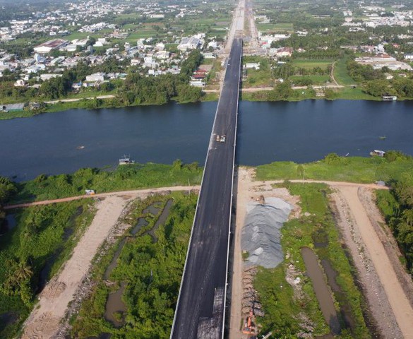 Chỉ vài tháng nữa, chính thức khánh thành cây cầu trọng yếu bắc qua sông Sài Gòn