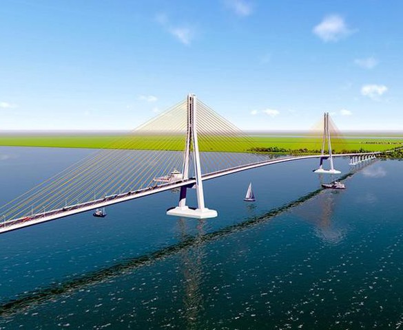Cầu dây văng lớn thứ 2 Việt Nam, thuộc dự án 8.000 tỷ rút ngắn khoảng 80km từ miền Tây đến TP. HCM có điều chỉnh quan trọng