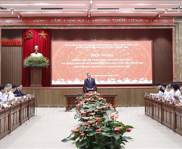 Tổng Bí thư: BTV Thành ủy Hà Nội cần tiếp tục phát huy cao độ tinh thần làm việc quyết liệt