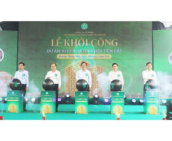 Phú Thọ khởi công khu nhà ở xã hội Tiên Cát