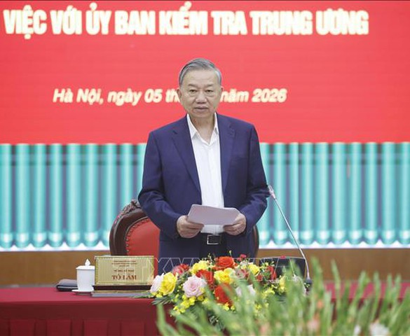 Tổng Bí thư Tô Lâm: Chuyển mạnh công tác kiểm tra, giám sát sang phòng ngừa từ sớm, từ xa