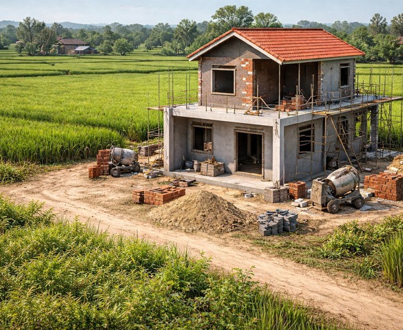 Từ bây giờ, tự ý xây nhà trên đất nông nghiệp có thể bị phạt đến 200 triệu đồng