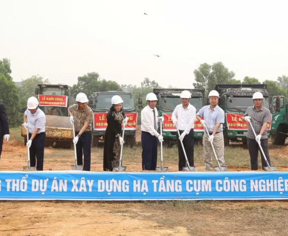 Phú Thọ: Khởi công Dự án xây dựng hạ tầng Cụm công nghiệp Thắng Sơn