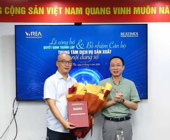 Tạp chí điện tử Bất động sản Việt Nam công bố quyết định thành lập và bổ nhiệm cán bộ Trung tâm Dịch vụ Sản xuất Nội dung Số