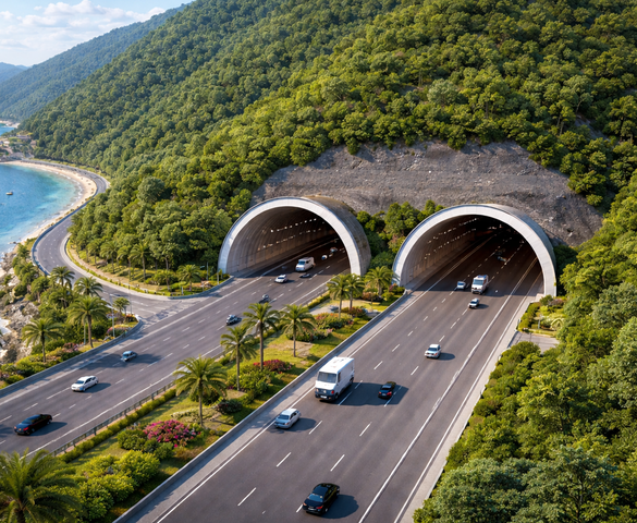 Tỉnh có đường bờ biển dài nhất Việt Nam sẽ làm hầm xuyên núi hơn 3.700 tỷ kết nối đến sân bay quốc tế