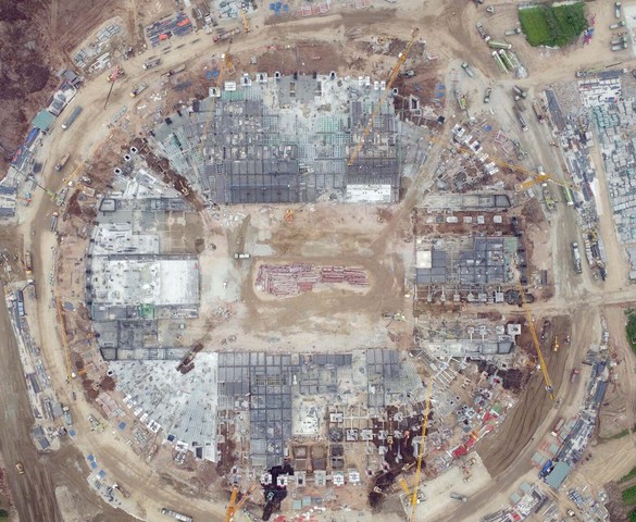 Sân vận động lớn thứ 2 Việt Nam, sức chứa gấp rưỡi sân Mỹ Đình: Đang xây dựng khán đài, khoảng 11 tháng nữa hoàn thành