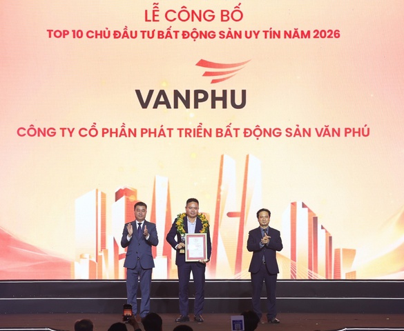 Văn Phú lần thứ 4 liên tiếp đạt top 10 chủ đầu tư Bất động sản uy tín