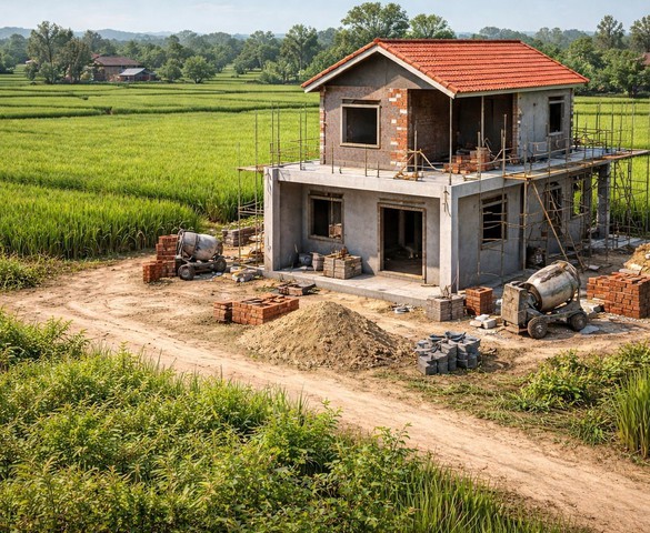 Kể từ nay, xây nhà trên đất nông nghiệp có thể bị phạt đến 200 triệu đồng