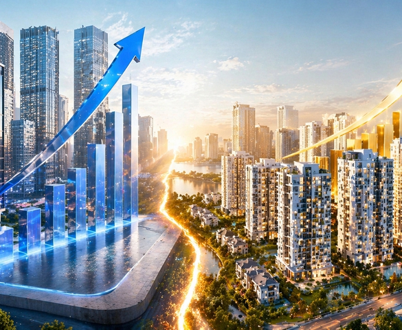 Bức tranh phân hóa rõ nét của thị trường BĐS 2026: Giá thuê văn phòng chạm đỉnh, căn hộ lập mặt bằng mới