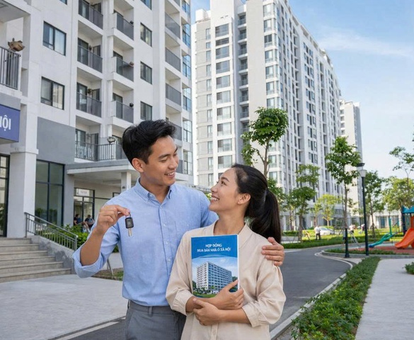 Kể từ nay, vợ chồng có tổng thu nhập dưới 50 triệu đồng/tháng sẽ được mua nhà ở xã hội