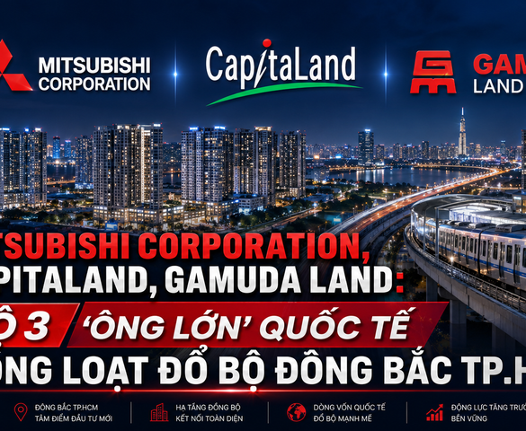 Mitsubishi Corporation, CapitaLand, Gamuda Land: Bộ 3 'ông lớn' quốc tế đồng loạt đổ bộ Đông Bắc TP.HCM